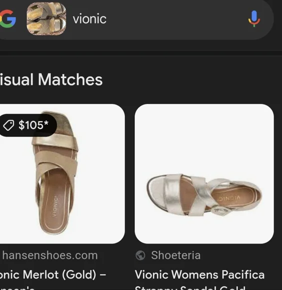 Vionic Gold Wedges Like New Size 7.  MSRP $109.99 Limited Edition NWOT - Picture 5 of 6